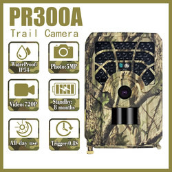 PR 300A Hunter Trail Camera 30FPS IP54 Waterproof  TF Card 720p