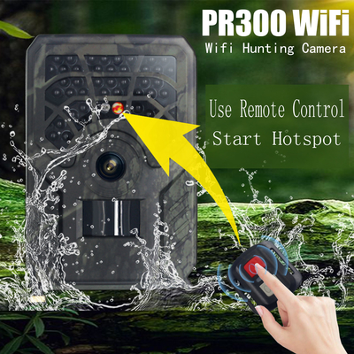 PR300C WIFI Hunting Camera 32MP 1296P Outdoor Night Vision Wildlife Camera Wifi Wireless IP56